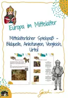 Vorschau - Arbeitsblätter - UR6 Europa im Mittelalter: Materialpaket 3: Alltag im Mittelalter - inkl. Lösungen - Seite 1
