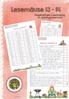 Vorschau - Arbeitsblätter - Lesemäuse 13-14 - Deckblatt