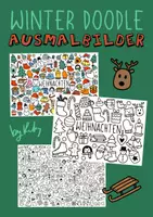 Vorschau - Mal- und Bastelvorlagen - Weihnachts Doodle Ausmalbilder 🎅🏼 - Deckblatt