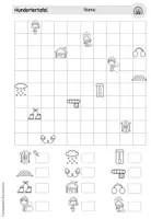 Vorschau - Arbeitsblätter - Adventstürchen 4: Hundertertafel/ Pixelbilder (2. Klasse) - Seite 2