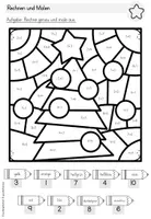 Vorschau - Arbeitsblätter - Rechenmalblätter Weihnachten | kostenlos | Klasse 1-4 - Seite 3