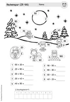 Vorschau - Arbeitsblätter - Adventstürchen 8: Rechenspuren (1-4.Klasse) - Seite 2