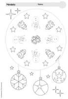 Vorschau - Arbeitsblätter - Adventstürchen 24: Mandala/ Labyrinth (1-4. Klasse) - Seite 1