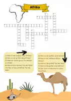 Vorschau - Spiele - Kreuzworträtsel Afrika - mittel - Deckblatt