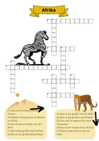 Vorschau - Spiele - Kreuzworträtsel Afrika - schwer - Deckblatt