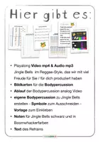 Vorschau - Mal- und Bastelvorlagen - Jingle Bells im Reggae-Style für Boomwhackers & Bodypercussion Video+mp3+Materialien Musik Weihnachten - Seite 1