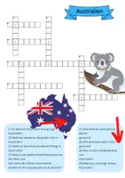 Vorschau - Spiele - Kreuzworträtsel Australien - mittel - Deckblatt
