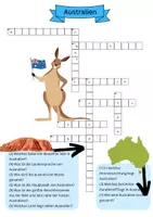 Vorschau - Spiele - Kreuzworträtsel Australien - leicht - Deckblatt