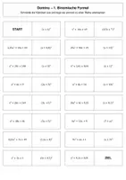 Vorschau - Stundenentwürfe - Domino - 1. Binomische Formel - Deckblatt