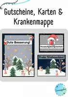 Vorschau - Anderer Materialtyp - Hausaufgabengutscheine, Krankenmappe und Karten (Weihnachten) - Deckblatt