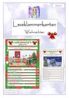 Vorschau - Spiele - Leseklammerkarten - Weihnachten - Deckblatt