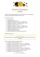 Aperçu - Apprentissages en autonomie - Puzzles numériques - Automne - Bande colorée - Page 1