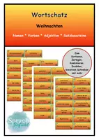 Vorschau - Spiele - Wortschatz / Schreibtraining: Weihnachten - Deckblatt