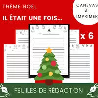 Aperçu - Feuilles d'exercices - Feuille Écriture Dictée Rédaction Noël - Page de couverture