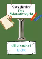 Vorschau - Arbeitsblätter - Das Akkusativobjekt Übungen (I) | differenziert - leicht - Deckblatt