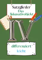 Vorschau - Arbeitsblätter - Das Akkusativobjekt Übungen (IV) | differenziert - leicht - Deckblatt