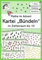 Vorschau - Fördermaterial/Inklusion - Mathe im Advent - Kartei Bündeln im ZR 10 - Deckblatt