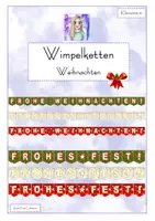 Vorschau - Poster - Wimpelketten - Weihnachten - verschiedene Varianten - Deckblatt