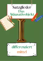 Vorschau - Arbeitsblätter - Materialpaket Das Akkusativobjekt Übungen | differenziert - mittel (wachsendes Paket) - Seite 1