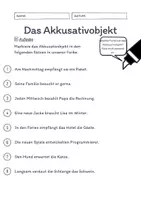 Vorschau - Arbeitsblätter - Materialpaket Das Akkusativobjekt Übungen | differenziert - mittel (wachsendes Paket) - Seite 3