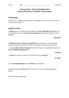 Vorschau - Klassenarbeiten - Klassenarbeit Der Richter und sein Henker Innerer Monolog - Deckblatt