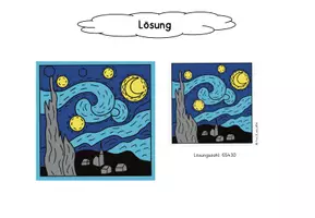 Vorschau - Arbeitsblätter - Rechenmalblatt "Vincent van Gogh" Klasse 4 "Künstler" - Seite 3