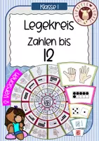 Vorschau - Unterrichtsreihen - Mathe 1 - Legekreis Zahldarstellung Zahlenraum 10 (12) - Deckblatt
