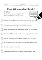 Vorschau - Arbeitsblätter - Das Akkusativobjekt Übungen (II) | differenziert - schwer - Seite 2