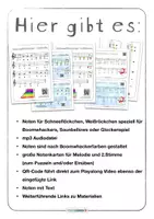 Vorschau - Merkblätter - Boomwhackers Schneeflöckchen Weißröckchen mit mp3 und QR zum Video - Seite 1