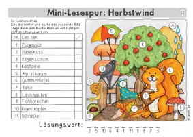 Vorschau - Arbeitsblätter - Lesespur Herbst (3-fach differenziert) - Seite 2