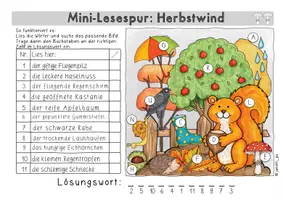 Vorschau - Arbeitsblätter - Lesespur Herbst (3-fach differenziert) - Seite 3