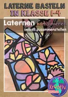 Vorschau - Mal- und Bastelvorlagen - Herbst Laterne basteln - Bastelvorlage #sonnemondunsparen - Deckblatt