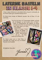 Vorschau - Mal- und Bastelvorlagen - Herbst Laterne basteln - Bastelvorlage #sonnemondunsparen - Seite 1