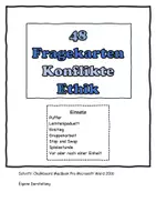 Vorschau - Aufgabenkarten - Paket Fragekarten/Nachdenkkarten/Impulskarten Ethik/Religion - Seite 1