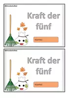 Vorschau - Arbeitsblätter - Kraft der fünf, Rechnen, Anfangsunterricht, Herbst, Zahlenraum 10 - Seite 1