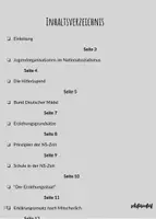 Vorschau - Merkblätter - Nationalsozialismus im Pädagogik-Unterricht: Erziehung im Nationalsozialismus - Seite 1