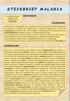 Vorschau - Arbeitsblätter - Biologie: Steckbrief Malaria - Seite 1