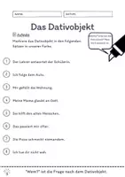 Vorschau - Arbeitsblätter - Materialpaket Das Dativobjekt Übungen | leicht - mittel - schwer (wachsendes Paket) - Seite 2