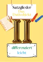 Vorschau - Arbeitsblätter - Das Dativobjekt Übungen (II) | differenziert - leicht - Deckblatt