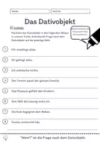 Vorschau - Arbeitsblätter - Das Dativobjekt Übungen (IV) | differenziert - leicht - Seite 3