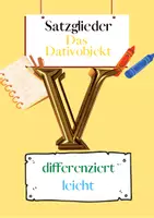 Vorschau - Arbeitsblätter - Das Dativobjekt Übungen (V) | differenziert - leicht - Deckblatt