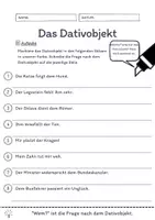 Vorschau - Arbeitsblätter - Das Dativobjekt Übungen (V) | differenziert - leicht - Seite 3
