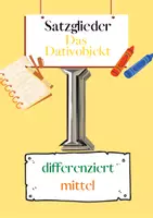 Vorschau - Arbeitsblätter - Materialpaket Das Dativobjekt Übungen | differenziert - leicht (wachsendes Paket) - Seite 1