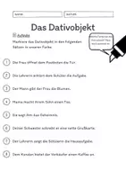 Vorschau - Arbeitsblätter - Materialpaket Das Dativobjekt Übungen | differenziert - leicht (wachsendes Paket) - Seite 3