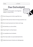 Vorschau - Arbeitsblätter - Das Dativobjekt Übungen (II) | differenziert - mittel - Seite 2