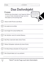 Vorschau - Arbeitsblätter - Das Dativobjekt Übungen (III) | differenziert - mittel - Seite 3