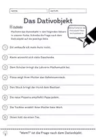 Vorschau - Arbeitsblätter - Das Dativobjekt Übungen (IV) | differenziert - mittel - Seite 3