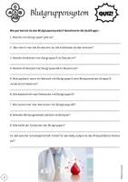 Vorschau - Arbeitsblätter - Abschluss Blutgruppensystem. Übersichtstabelle + Quiz, Arbeitsblatt, differenziert, Abbildung - Seite 2