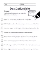 Vorschau - Arbeitsblätter - Materialpaket Das Dativobjekt Übungen | differenziert - schwer (wachsendes Paket) - Seite 3