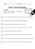 Vorschau - Arbeitsblätter - Das Dativobjekt Übungen (II) | differenziert - schwer - Seite 2
